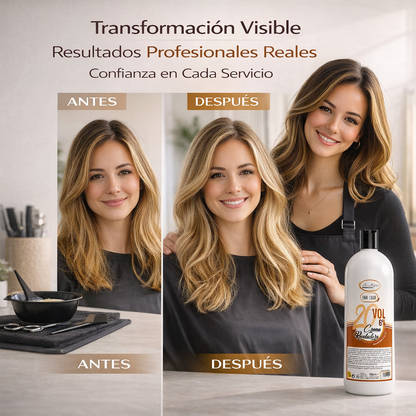 Be´Shyne® - Crema Reveladora 20 VOL (6%) para Tintes sin Amoniaco 1L