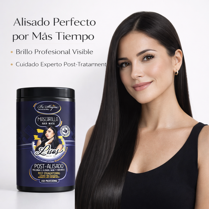 Be´Shyne® - Mascarilla Post-Alisado con Keratina y Aceites Nutritivos 1L