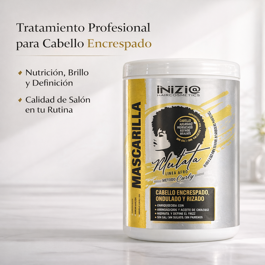Mascarilla Mulata Línea Afro – Hidratación profunda y definición para rizos
