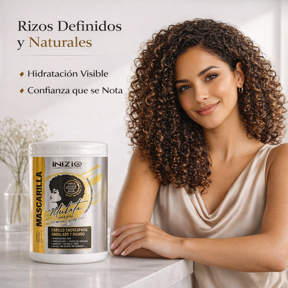 Mascarilla Mulata Línea Afro – Hidratación profunda y definición para rizos