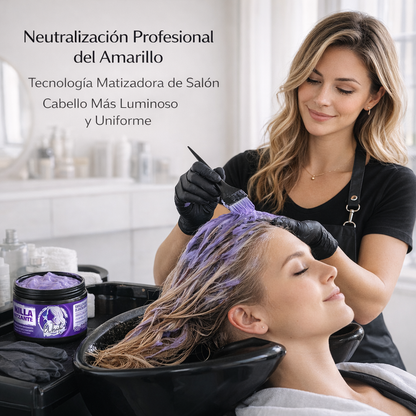 Mascarilla Matizante – Cabellos Blancos, Rubios y Grises