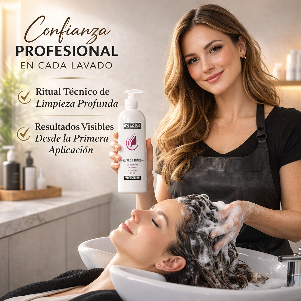 Natural Oil Shampoo – Reparación y brillo con extracto de romero