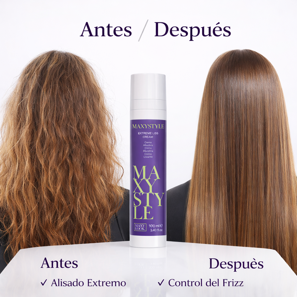 Maxy Look – Crema Alisadora con Aceite de Aguacate para Cabello Liso 100ml