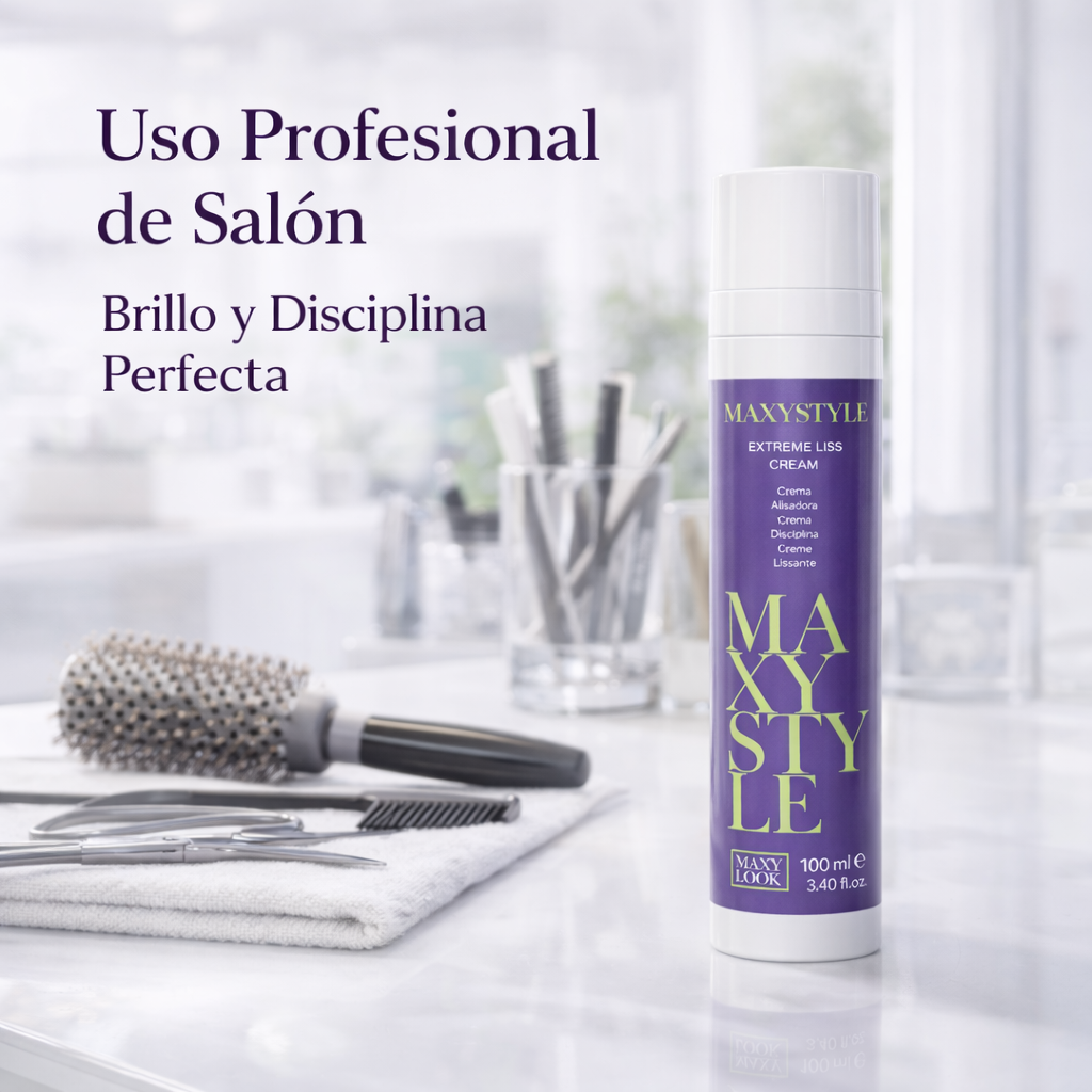 Maxy Look – Crema Alisadora con Aceite de Aguacate para Cabello Liso 100ml