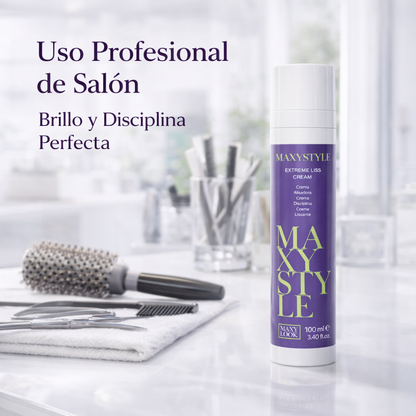 Maxy Look – Crema Alisadora con Aceite de Aguacate para Cabello Liso 100ml