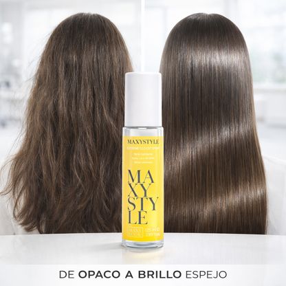Maxy Look – Spray de Brillo con Aceite de Argán Efecto Glossy 115 ml