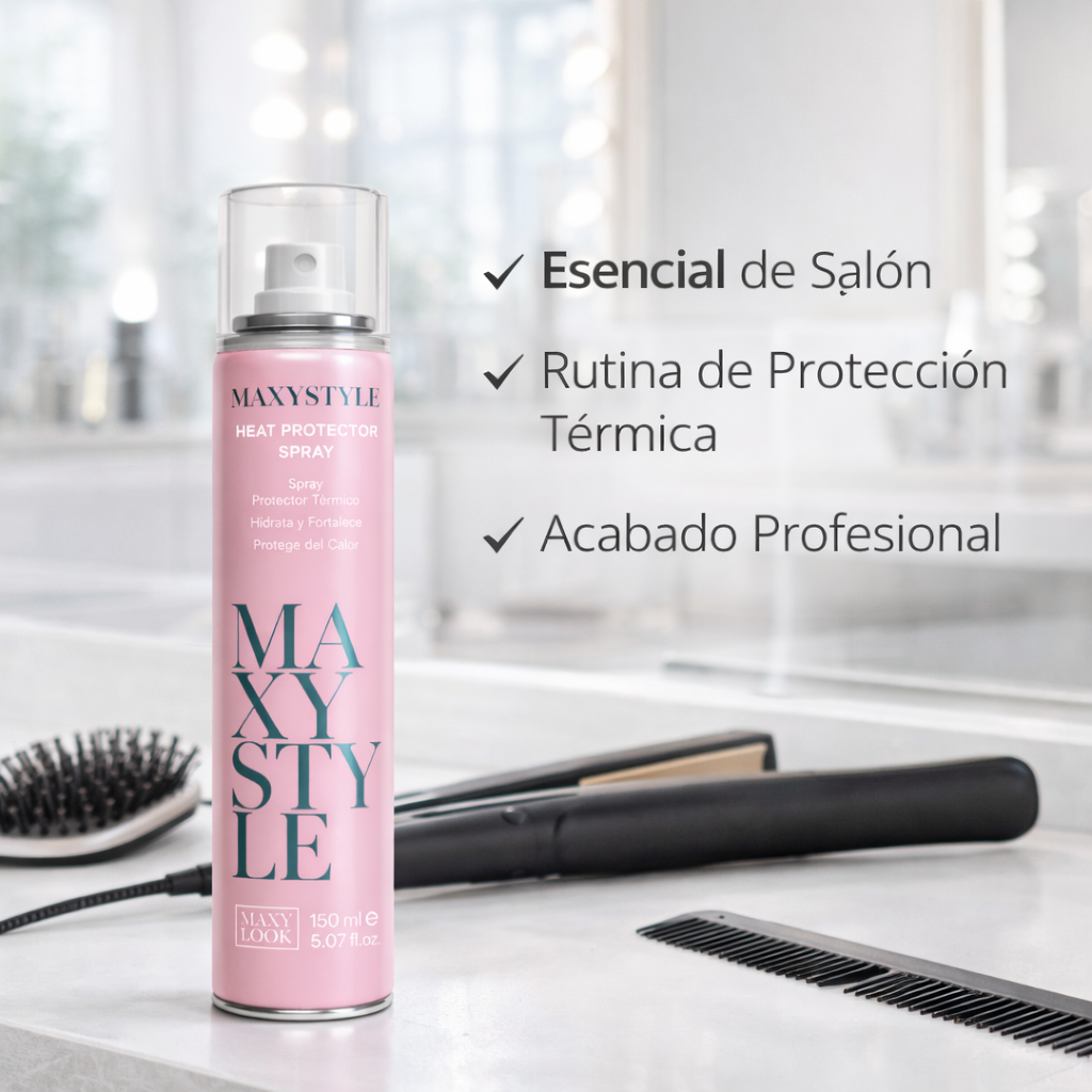 MAXYSTYLE – Spray protector térmico para secado, protege del calor y evita puntas abiertas | 150 ml