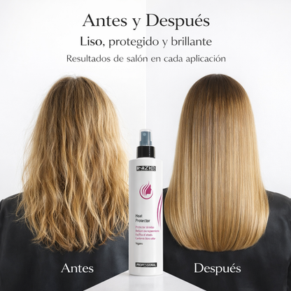 Inizia Hair Cosmetics – Protector Térmico Vegano con Filtro Solar Anti-Encrespamiento