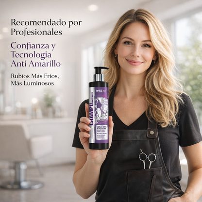 Champú Matizante – Cabellos Blancos, Rubios y Grises