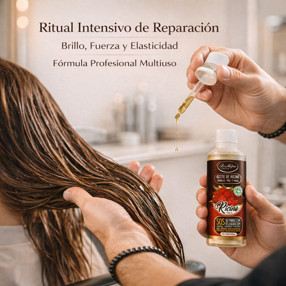 Be´Shyne® – Aceite de Ricino 100% Puro Reparador y Regenerador Capilar y uñas 150 ml