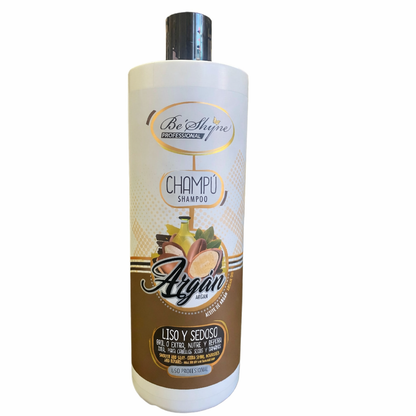 Be´Shyne® – Champú de Argán Nutritivo Reparador para Cabello Seco y Dañado 1L