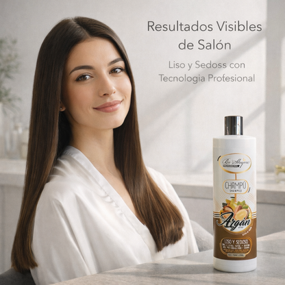 Be´Shyne® – Champú de Argán Nutritivo Reparador para Cabello Seco y Dañado 1L