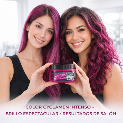 Herman’s Amazing – Mascarilla de color Cynthia Cyclamen para cabello 125ml