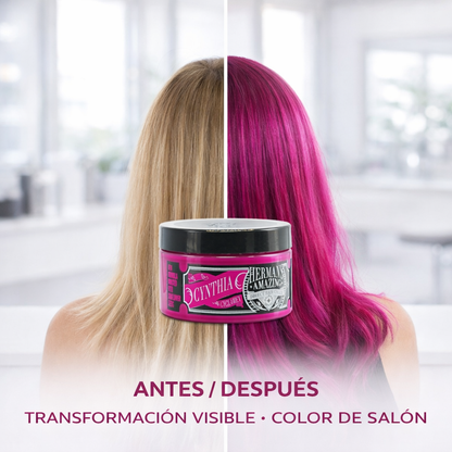 Herman’s Amazing – Mascarilla de color Cynthia Cyclamen para cabello 125ml