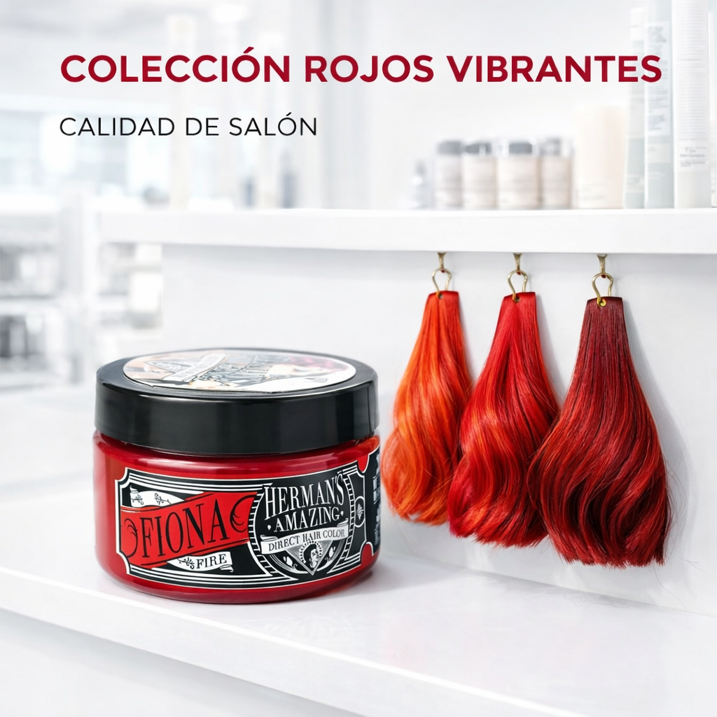 Herman’s Amazing – Mascarilla de color rojo fuego, intensifica y refresca el tono | 125 ml