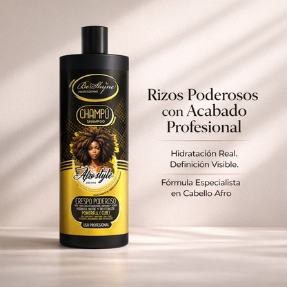 Be´Shyne – Champú Afro Style Hidratante con Amla para Rizos 1L