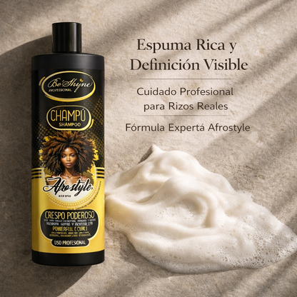 Be´Shyne – Champú Afro Style Hidratante con Amla para Rizos 1L