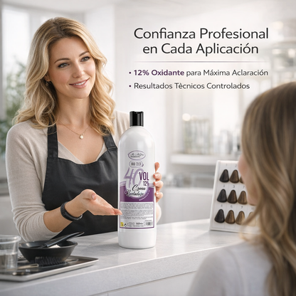 Be´Shyne® - Crema Reveladora 40 VOL (12%) con Peróxido para Tintes sin Amoníaco 1L
