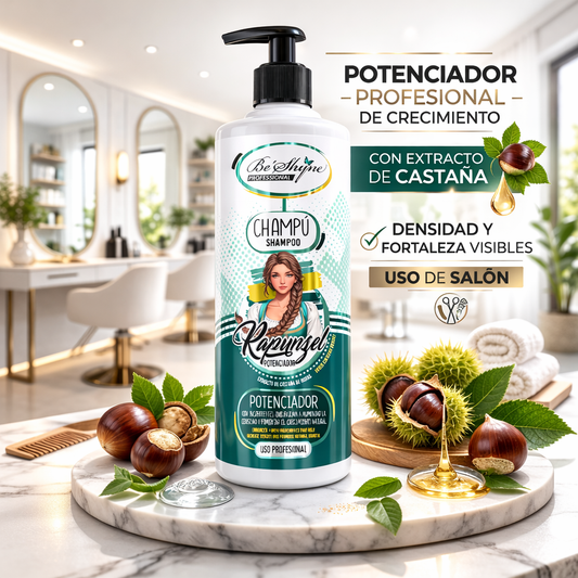 Be´Shyne® – Champú Fortificante con Biotina y Castaño de Indias para Cabello Frágil 1L