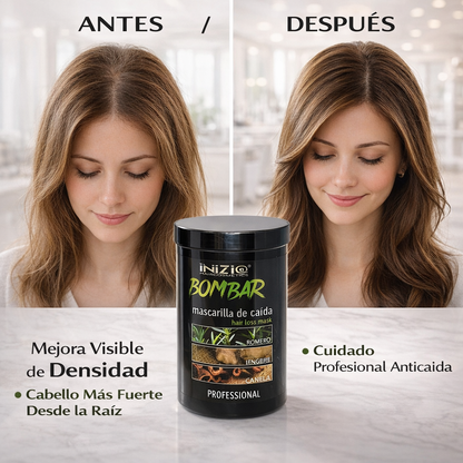 Inizia Bombar Mascarilla Anticaída – Nutrición y Fortalecimiento Capilar