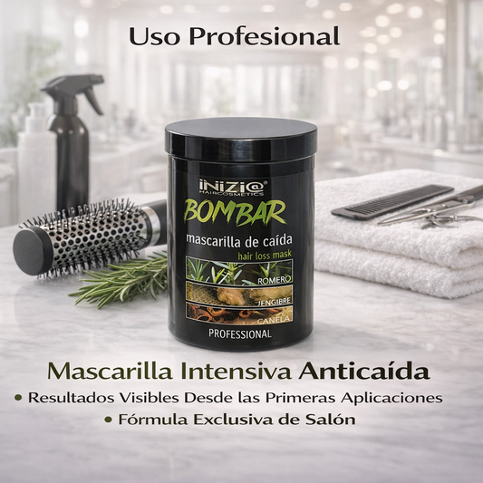 Inizia Bombar Mascarilla Anticaída – Nutrición y Fortalecimiento Capilar