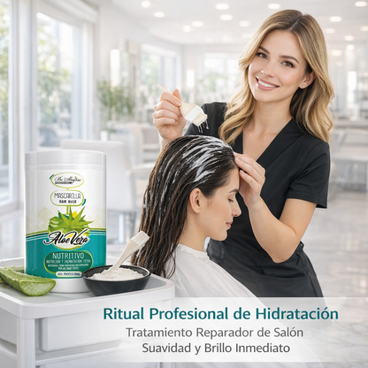 Be’Shyne® - Mascarilla Nutritiva de Aloe Vera para Todo Tipo de Cabello 1LL
