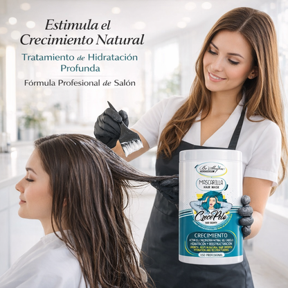 Be’Shyne® - Mascarilla Crece Pelo con Biotina para Crecimiento y Fortalecimiento 1L