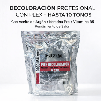 INIZIE – Polvo Decolorante con Plex hasta 10 tonos 500g
