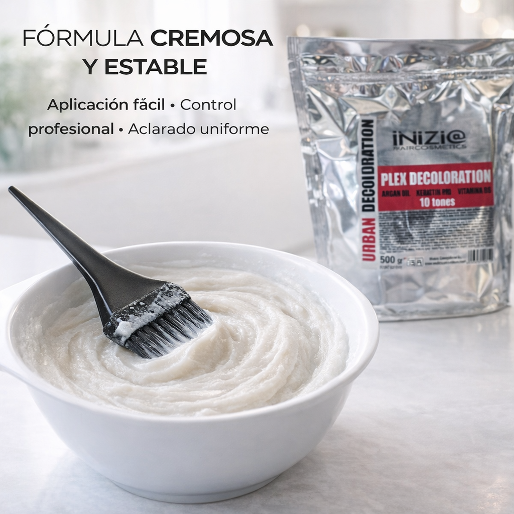 INIZIE – Polvo Decolorante con Plex hasta 10 tonos 500g