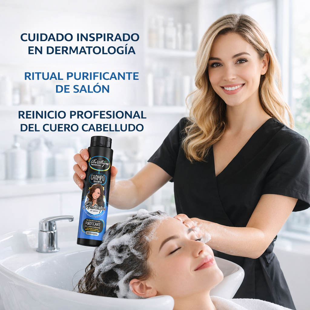 Be’Shyne® – Champú Anticaspa Purificante con Aloe Vera y Soja 500ml