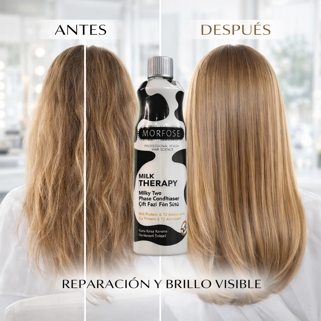 Morfose – Acondicionador Bifásico Milk Therapy con Proteínas de Leche, Vitaminas y Aminoácidos 400 ml