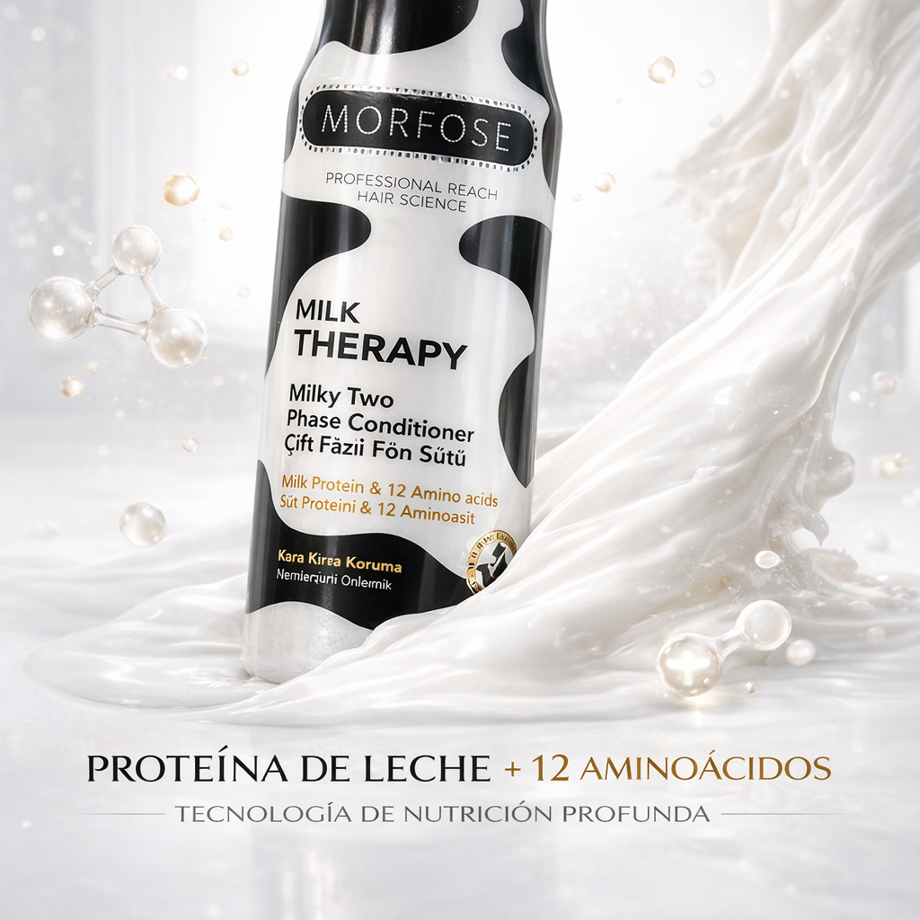 Morfose – Acondicionador Bifásico Milk Therapy con Proteínas de Leche, Vitaminas y Aminoácidos 400 ml
