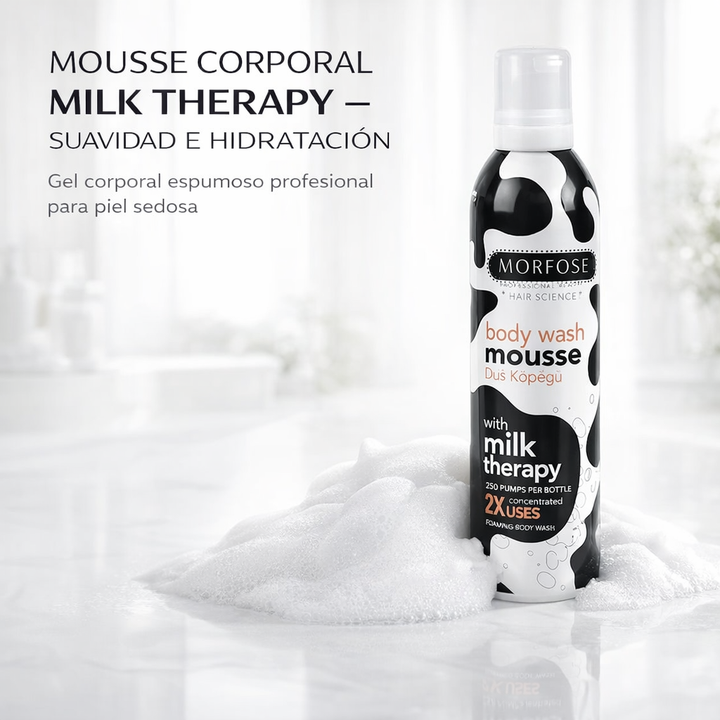 Morfose – Milk Therapy Shower Mousse hidratante para ducha 200 ml