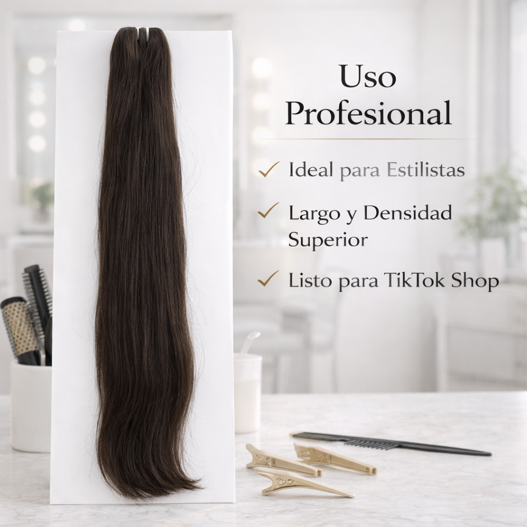 Inizia – Extensiones de Cabello Natural de India Remy Liso Punta Llena