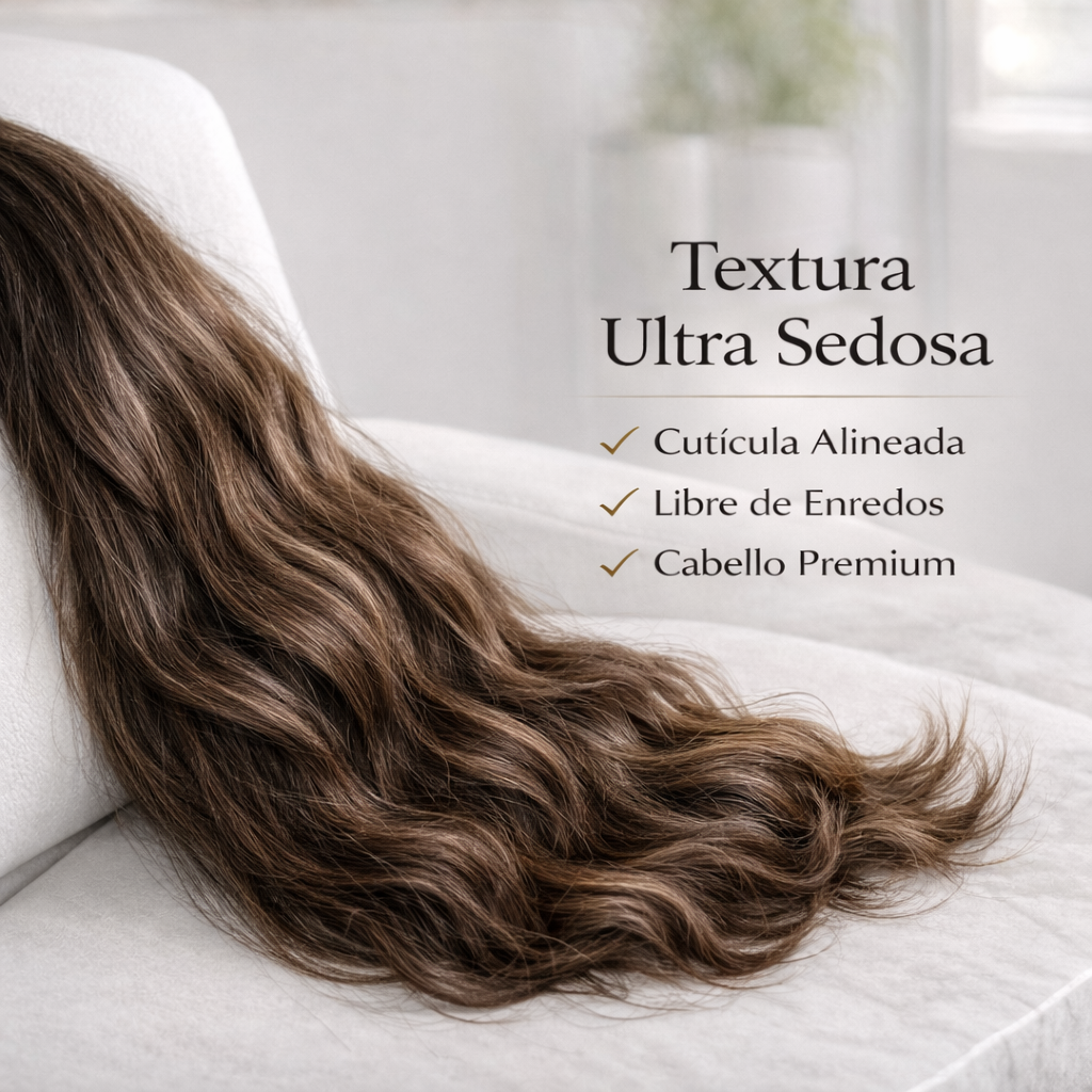 Inizia – Extensiones de Cabello Natural de India Remy Liso Punta Llena