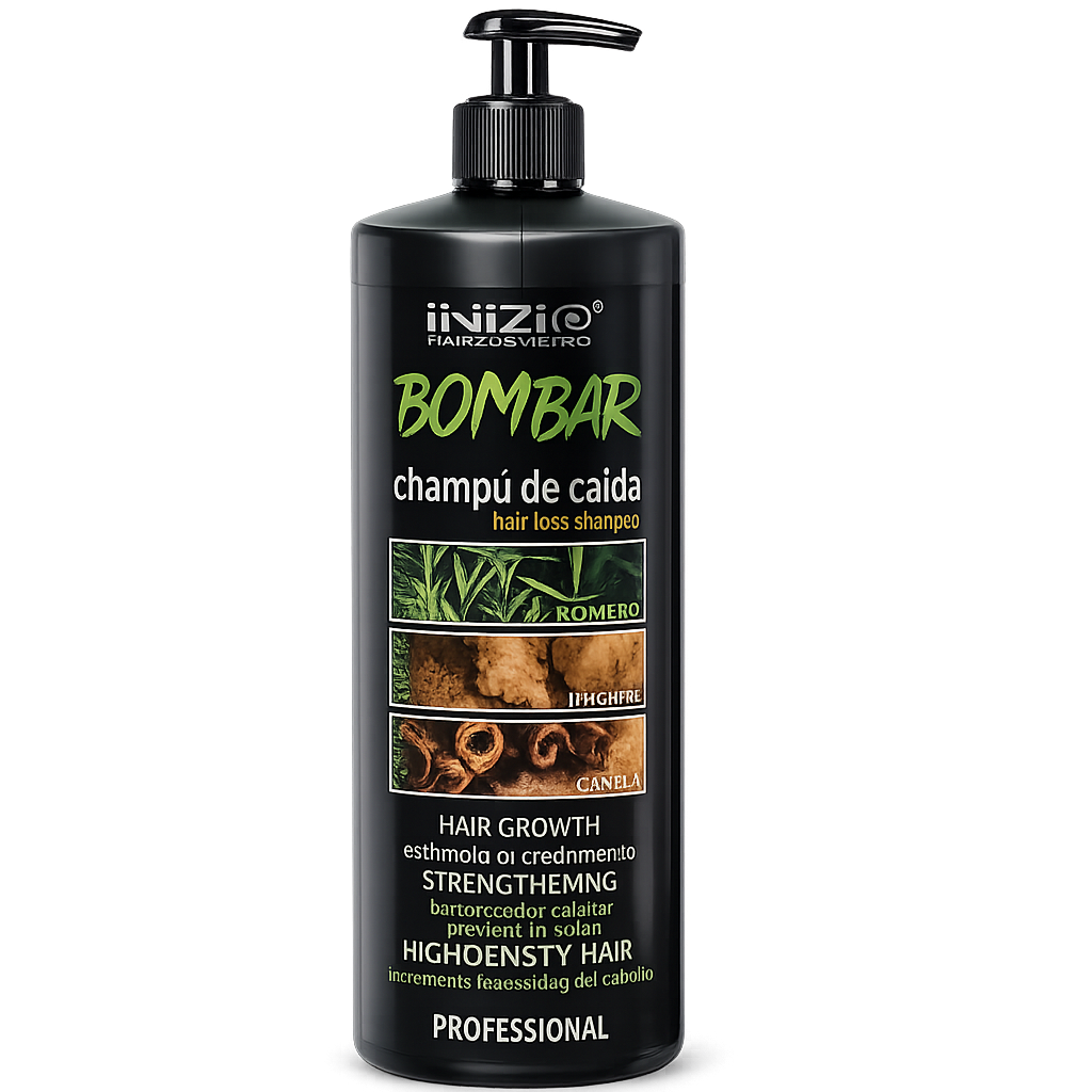 Inizia Bombar Champú Preventivo de Caída – Fortalece y Revitaliza el Cabello