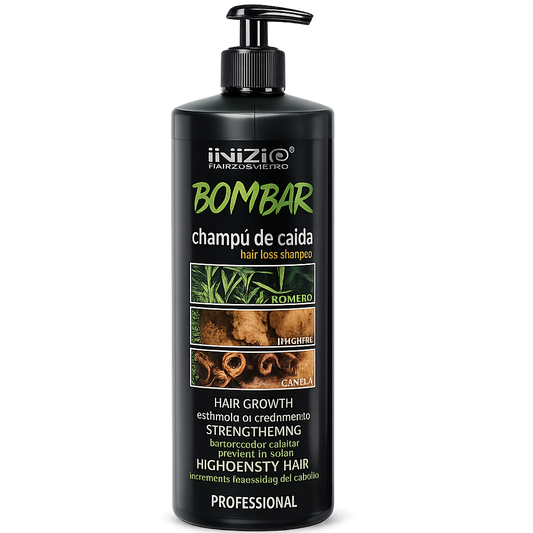 Inizia Bombar Champú Preventivo de Caída – Fortalece y Revitaliza el Cabello