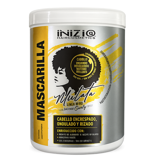 Mascarilla Mulata Línea Afro – Hidratación profunda y definición para rizos
