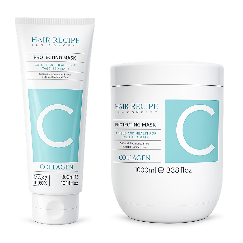 Maxy Look – Mascarilla Capilar con Colágeno y Ácido Hialurónico para Cabello Teñido 1000 ml / 300 ml