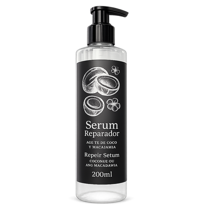 Inizia Hair Cosmetics – Sérum Reparador de Coco y Macadamia Nutritivo 200ml
