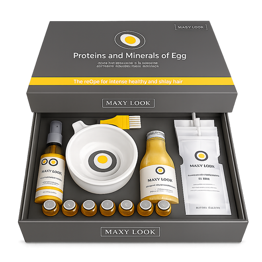 Maxy Look – Kit de Tratamiento Capilar con Proteínas y Minerales de Huevo Reestructurante Profesional