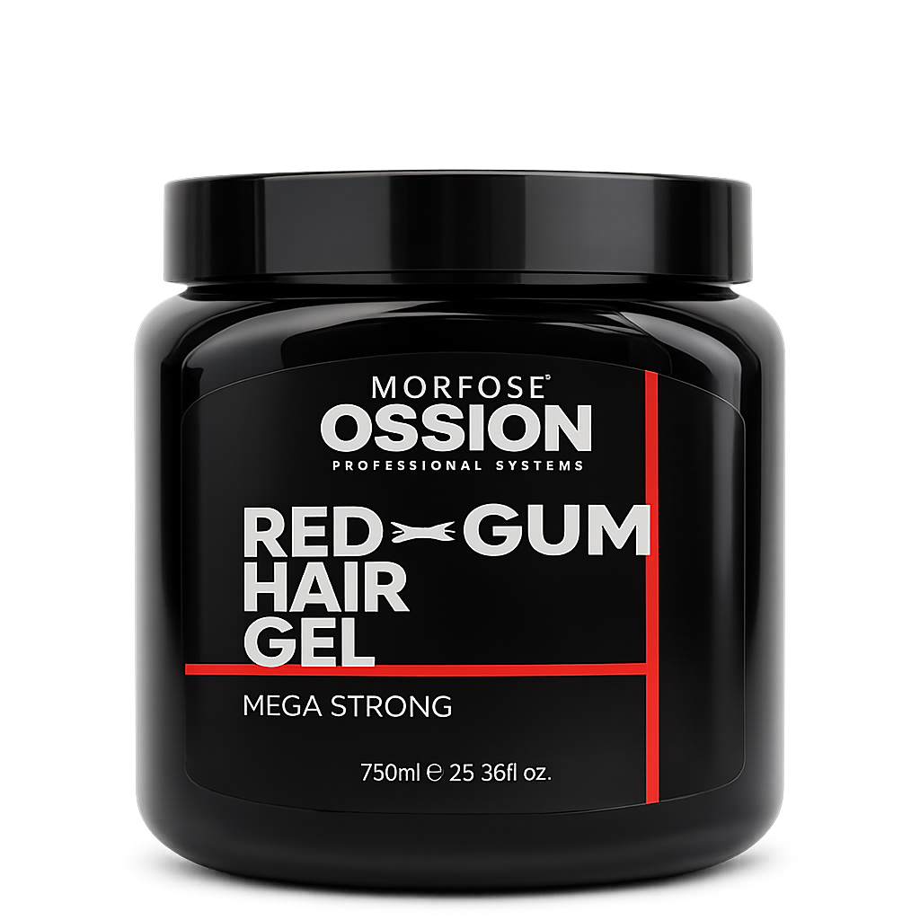 Morfose Ossion – Gel Capilar Red Gum Fijación Fuerte para Peinado Duradero 750ml / 300ml