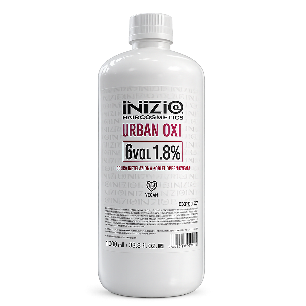 Inizia Hair Cosmetics – Crema Oxidante Profesional para Coloración, Activa Tinte, Uso Profesional, 1000ML