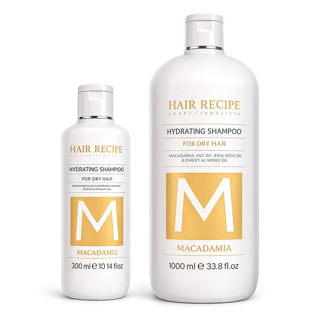 Maxi Look – Champú Hidratante con Macadamia para Cabello Seco 1000ml / 300ml