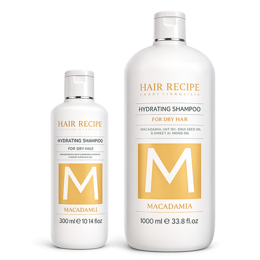 Maxi Look – Champú Hidratante con Macadamia para Cabello Seco 1000ml / 300ml