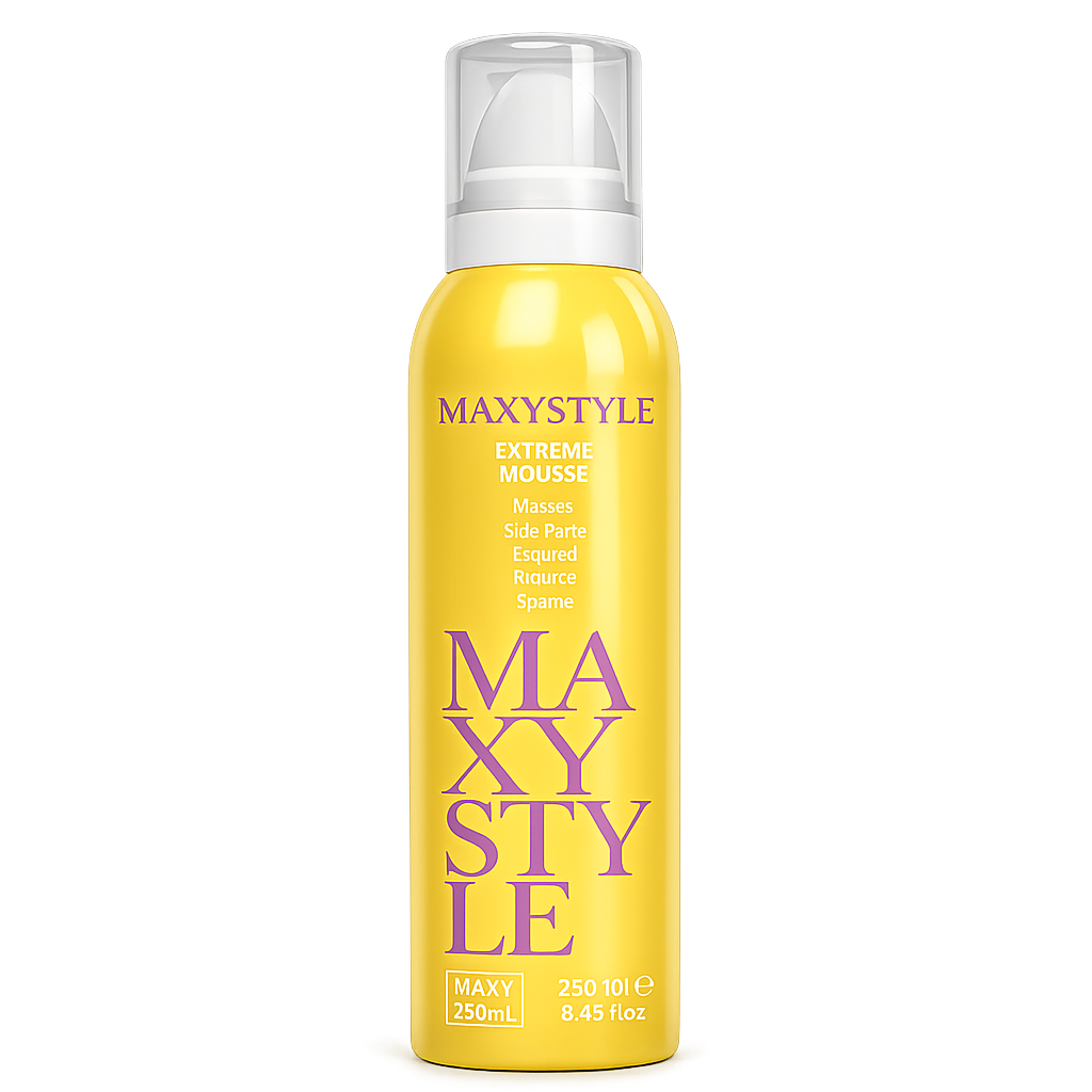 Maxy Look – Espuma Capilar Extreme Mousse Fijación Fuerte y Volumen 250 ml