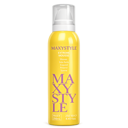 Maxy Look – Espuma Capilar Extreme Mousse Fijación Fuerte y Volumen 250 ml