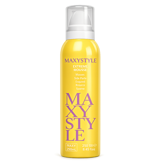 Maxy Look – Espuma Capilar Extreme Mousse Fijación Fuerte y Volumen 250 ml