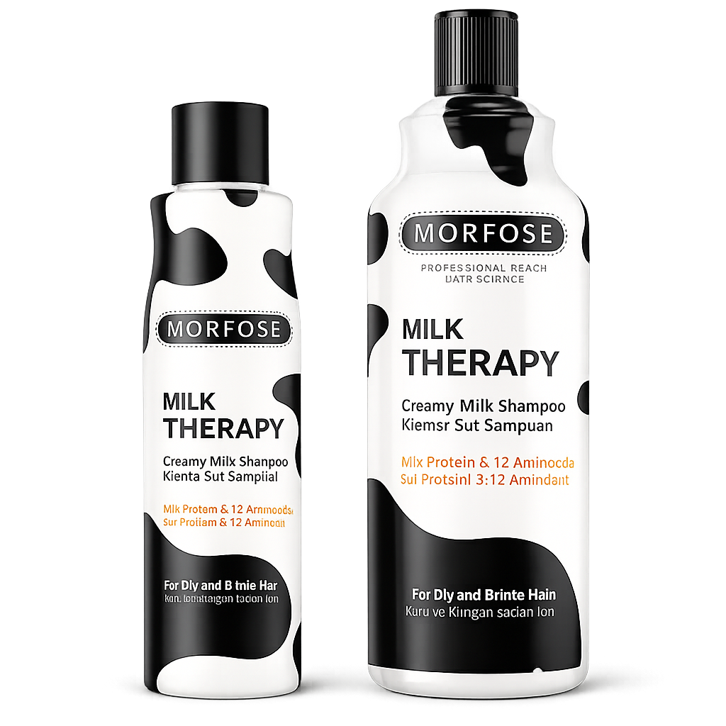 MORFOSE – Champú cremoso Milk Therapy con proteína de leche y 12 aminoácidos para cabello seco 1000 ml