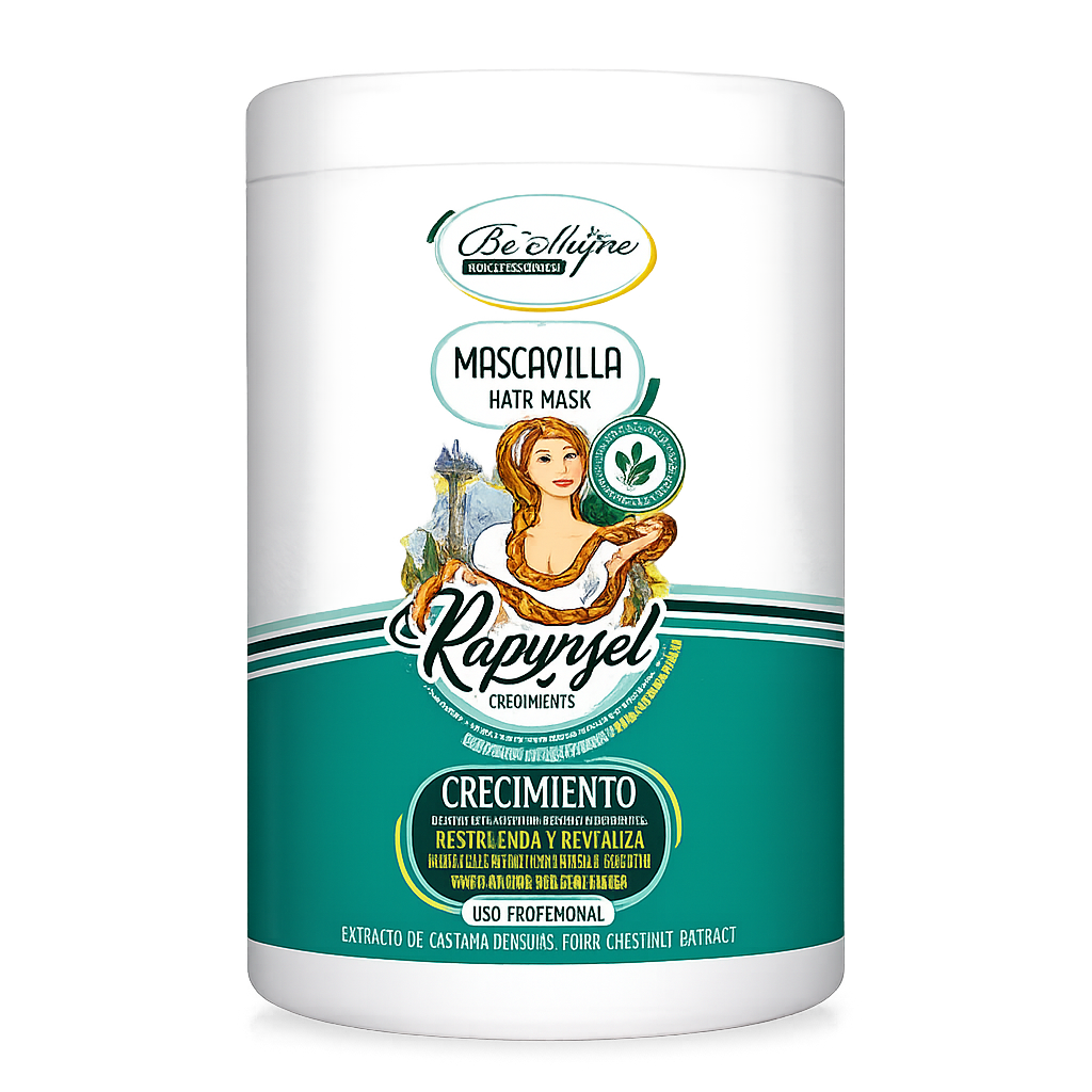 Be’Shyne® - Mascarilla Rapunzel con Biotina para Crecimiento Intensivo 1L